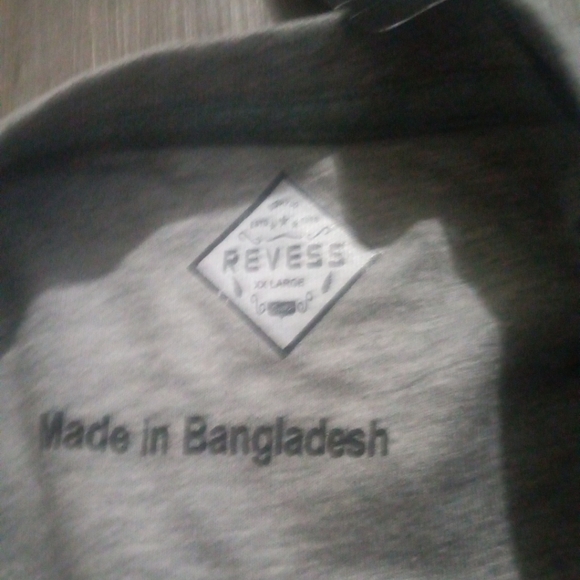 Revess Mens Grey Color Henley Shirt Buttons Size XXL Brand New Cozy Comfort - Picture 4 of 7